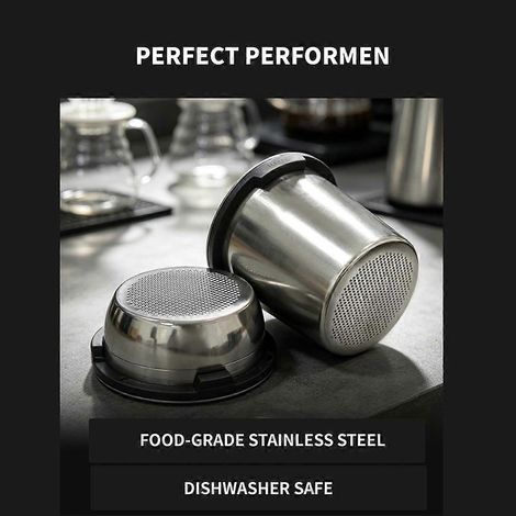 Filtres à café réutilisables, paniers-filtres doubles et de luxe pour machines à expresso Ninja ES601 et ES701. (1/4)