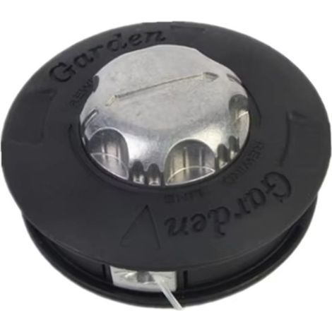 Schneidkopf aus schwarzem Aluminium, automatisches Fadenvorschubsystem ohne Demontage, universell für Freischneider (1/5)