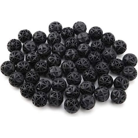 50 pezzi di sfere filtranti biochimiche porose con cotone per acquario, laghetto, cascata e fontana (36 mm) (1/4)