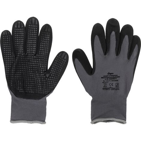 Handschuhe Montagehandschuhe Arbeitshandschuhe Grip Nylon Nitril M - XXXL (8-12) (1/2)