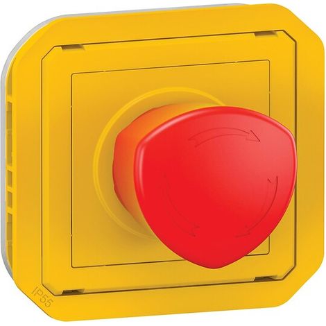 Legrand Plexo Bouton d'urgence Jaune Étanche IP55 (1/6)