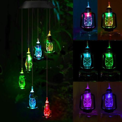 Farol Solar Led - Cambio Automático De Color - Resistente Al Agua - Para Exterior E Interior - 6 Unidades (1/5)