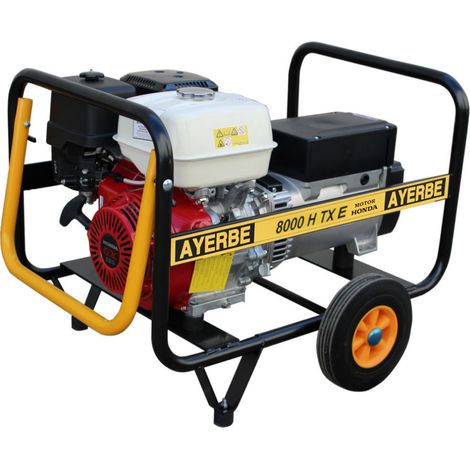 AYERBE - 5420180 - Grupo Electrógeno 8000 H TXE  - Trifásico con Arranque Eléctrico  Motor HONDA GX-390 (1/5)