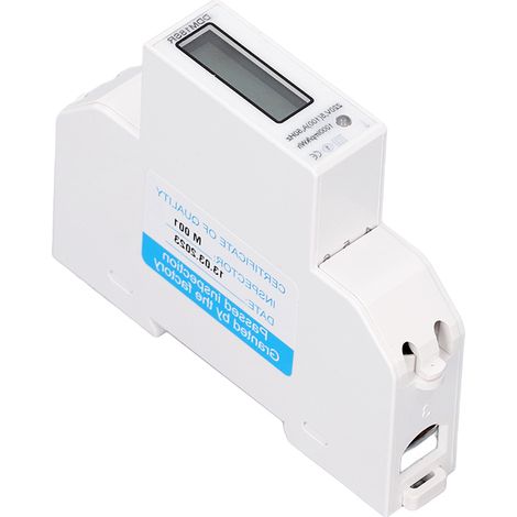 Compteur d'énergie électrique DC220V, écran LCD, étanche IP51, télécommande RS485, monophasé, moniteur de consommation d'électricité, 5 à 100A (1/5)