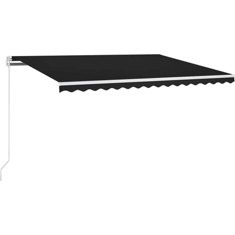 Maison Exclusive - Tenda Automatica con Sensore Vento e LED 450x300 cm Antracite (1/5)