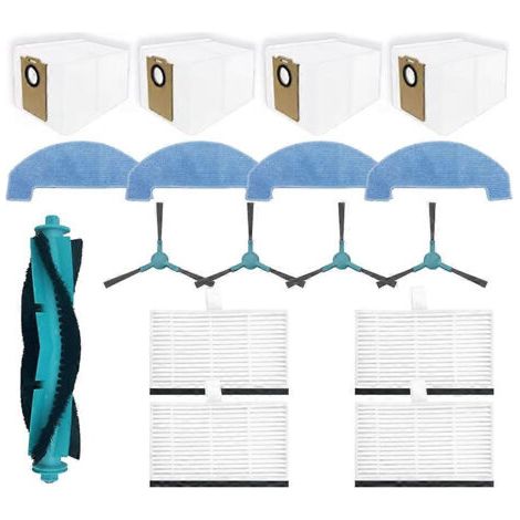 Pièces de rechange pour aspirateur Cecotec Conga 7690 Immortal Max : brosse principale, filtre HEPA et chiffon de nettoyage. (1/5)