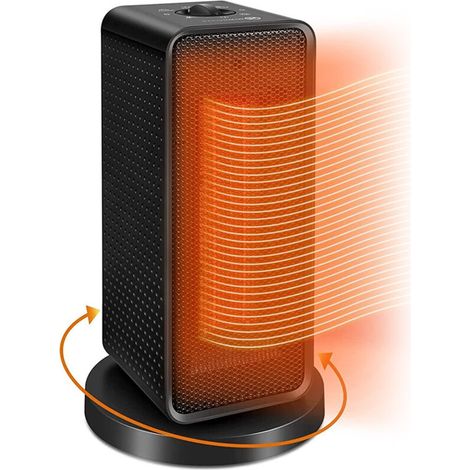 600W/1200W PTC-Keramik-Heizlüfter – Leise Zusatzheizung mit Überhitzungsschutz (1/5)