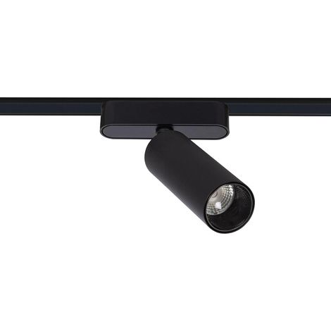 Faretto LED Binario Magnetico 25mm SuperSlim 15W 48V Nero Bianco Caldo 2700K (1/4)