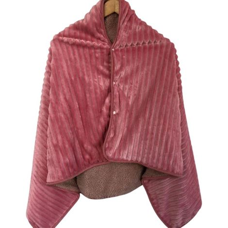 Couverture chauffante à bande rouge tridimensionnelle, châle électrique doux sans fil alimenté par USB avec 3 niveaux de chauffage pour l'hiver