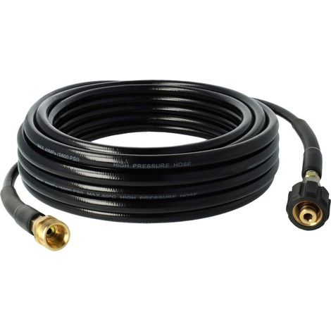 Tuyau de rallonge 10 m pour nettoyeur haute pression, compatible Kärcher K4 K 330 M, K 300M-PL-HORNBACH, connexion M22 x 1,5, couleur noir (1/5)