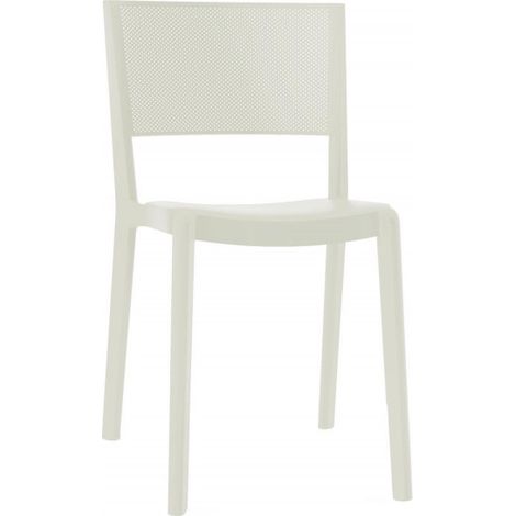 Chaise Spot Resol plastique blanc - Lot de 4 (1/5)