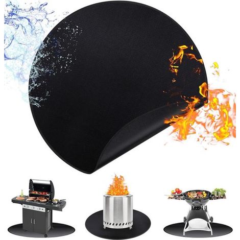 Tapis de barbecue rectangulaire ignifugé (91 x 122 cm) pour cheminée ou barbecue. Tapis résistant à la chaleur et protection contre la chaleur pour le sol. (1/5)