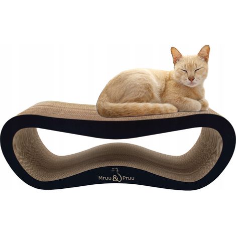 Rascador para gatos Leon  negro  78x28x24 cm  MruuPruu (1/5)