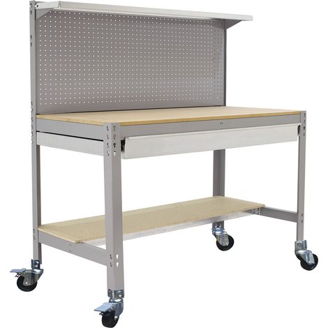 Simonrack Moderner Werkbank Grau Holz Robust 120 kg (1/2)