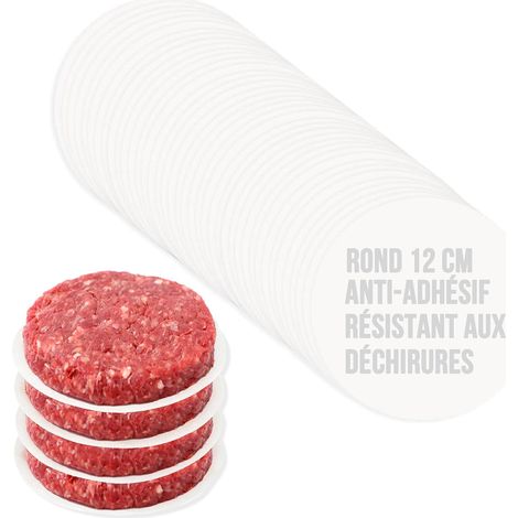 Papier Sulfurisé Rond Antiadhésif, 50 Feuilles, 12 cm (1/5)