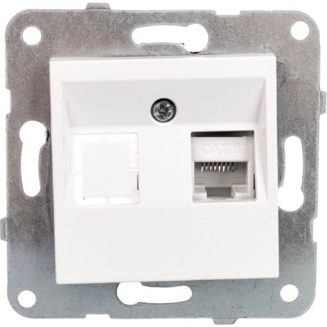 Connettore per computer Karre 1xRJ45 Cat. 6, colore bianco / 90963678