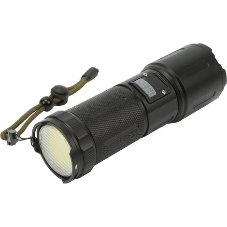 Ultrahelle Taschenlampe mit 5 Zoomstufen, wasserdicht, wiederaufladbar, 40 W Hochleistungs-Taschenlampe, geeignet für Notfallsituationen und Wanderungen. (1/4)