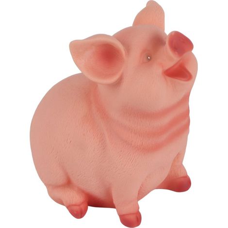 Niedliches Sparschwein aus umweltfreundlichem Kunstharz, Schweinchen-Design, Maße 14 x 12 x 11 cm (1/5)
