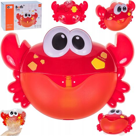 Granchio giocattolo da bagno per fare la schiuma, con melodie e luci per la vasca da bagno, ideale per i bambini.