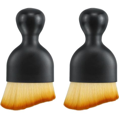 Applicable 2 PièCes Outils De Nettoyage IntéRieur De Voiture, Brosses De DéTail De Voiture, Brosse De Nettoyage De Voiture Douce Pour L'Entretien De La Voiture, DéPoussiéRage, Sortie D'Air Du Tableau (1/5)