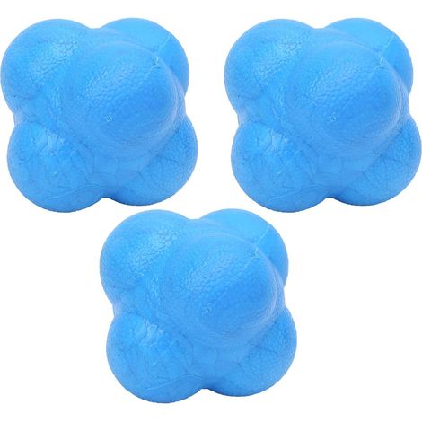 Ensemble de Balles de Réaction Hexagonales d'agilité, Entraînement Physique Sûr et Durable pour Les Sports, Balle d'exercice Réflexe de Coordination TPR 3 Pièces (1/5)