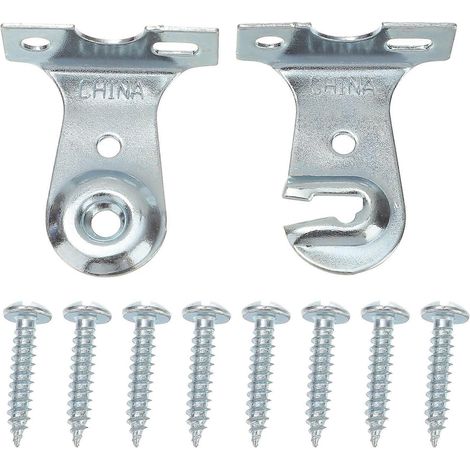 2 jeux de supports pour stores enrouleurs, accessoires pour rideaux d'intérieur, fixations pour stores enrouleurs (1/2)