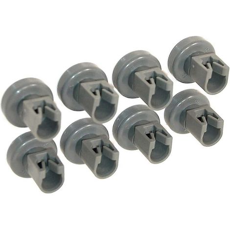 Roulettes pour panier supérieur de lave-vaisselle - Compatibles avec Privileg, Faure, AEG, Electrolux, Ikea... Jeu complet de 8 roulettes (1/4)