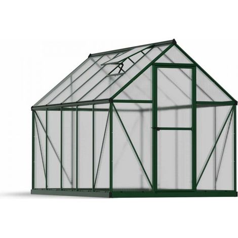 Greenhouse Mythos 6 x 10 - Polycarbonate - L306 x W185 x H208 cm - Green
