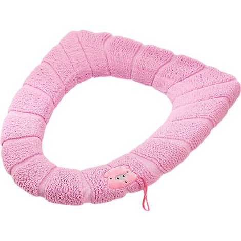 Coussin de toilette épais et portable, tricoté, chaud et lavable, universel (1/5)