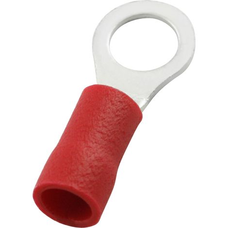 Cosses à œillet RS PRO, Isolé, Rouge, 1.5mm², 5.3mm, 8mm
