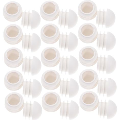 Lot de 100 embouts ronds pour pieds de chaise, patins en plastique (1/5)