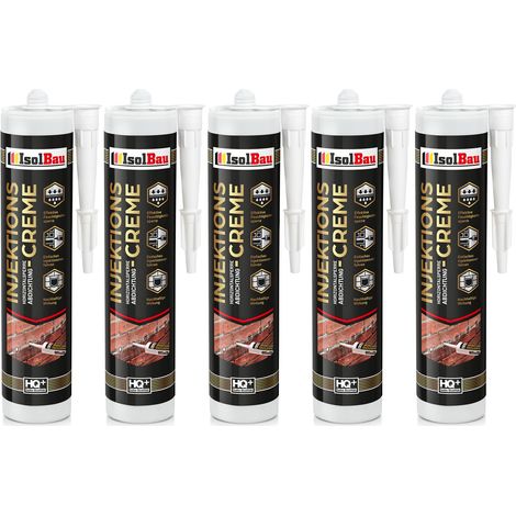 Injektionscreme Horizontalsperre 5 x 280ml Isolbau Horizontalabdichtung