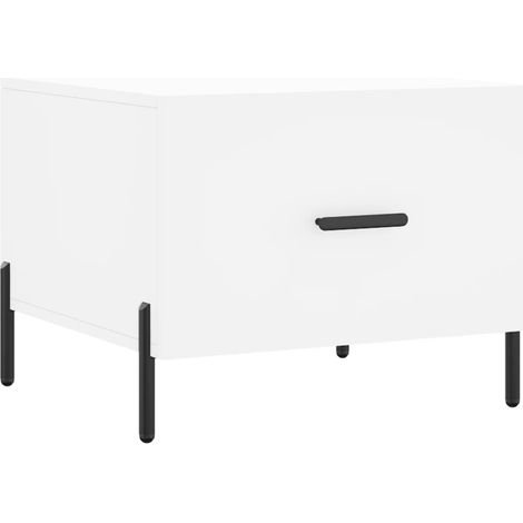 Maison Exclusive - Tavolino da Salotto Bianco 50x50x40 cm in Legno Multistrato