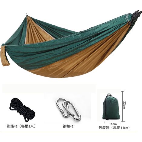 Hamac en nylon parachute pour camping randonnée et loisirs d (1/5)