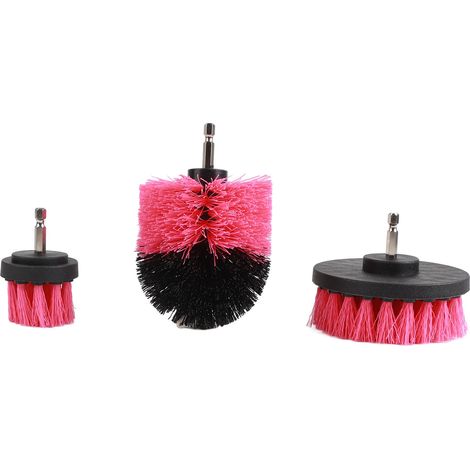 Lot de 3 brosses de nettoyage pour perceuse - Idéal salle de bain, cuisine, sols et murs (1/5)