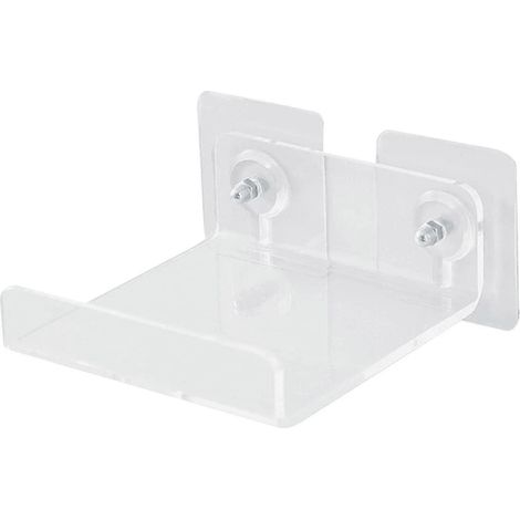 Mini étagère flottante Étagère transparente pour caméra de sécurité avec rail amovible - Petite étagère murale, étagères en acrylique, support pour projecteur, haut-parleur mural (1/5)