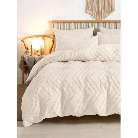 juego de funda nórdica Queen, microfibra suave, estilo bohemio, reversible, relleno alternativo de plumón, para dormitorio. (1/5)