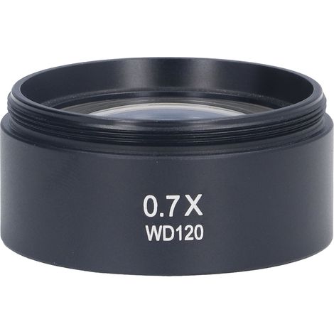 Objectif auxiliaire Barlow 0.7X M48 120mm pour microscope stéréo, anti-huile, protection optique, lentille de protection étanche (1/5)