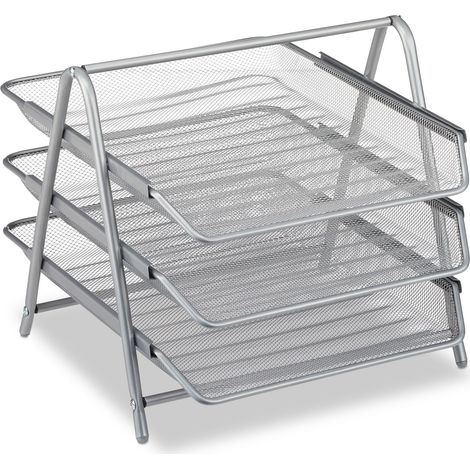 Portadocumenti moderno e pratico per ufficio 27 x 29,5 x 35,5 cm in metallo nero 130006794