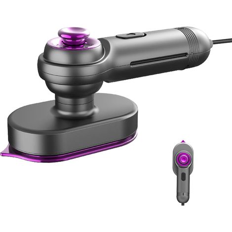 Fer à vapeur à la main, fer à vapeur portable - Fer à vapeur chauffant rapidement - Design poignée tournante Fer à repasser, petit nettoyeur de vêtements pour voyager à la maison (1/5)