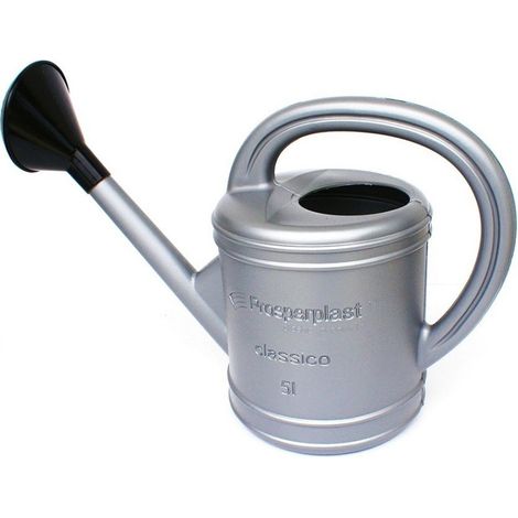 Annaffiatoio in plastica 5L classico - argento - KON 5L quadrato (1/3)