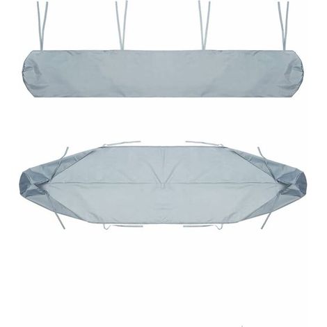Housse de protection pour store banne, sac de rangement gris de 5 m pour store banne rétractable manuel, imperméable et anti-poussière. (1/5)