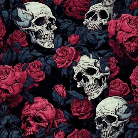 Tela decorativa para exteriores Oxford - Motivo de calavera I DX4751 (1/5)