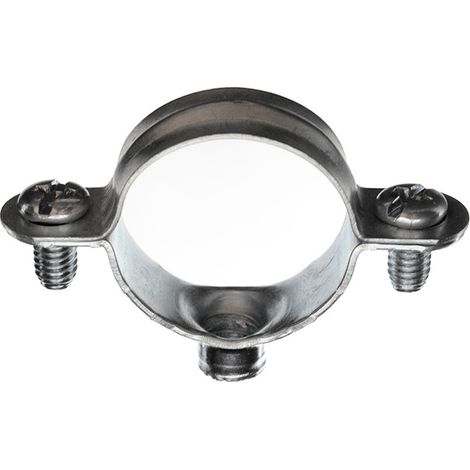 RAM – Collier de serrage simple acier zingué Ø50 – Embase taraudée M 7x150 – Lot de 25 unités – Pour fixation tuyauterie (1/2)