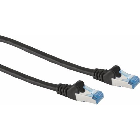 S-IMPULS CAT.6A Patchkabel, 0,25 m, schwarz