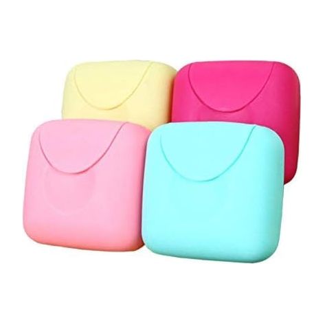 2 pcs Boîte à Savon en Plastique, Boîte de Savon de Voyage de Couleur Bonbon Créatif, avec Boucle Etanche à l'Epreuve des Fuites (1/5)