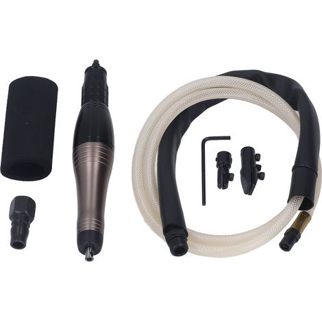Ponceuse pneumatique type stylo avec mandrin 3mm, lime micro ultrasonique pour métal et pierre (1/5)