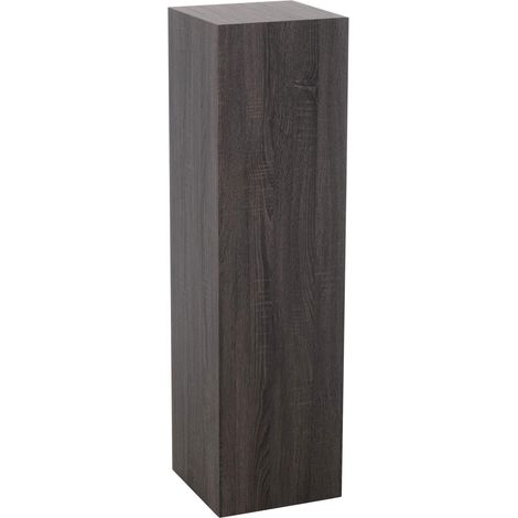 Sellette carrée 30x30x110 cm décor gris foncé