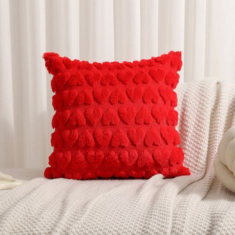 Coussin Décoratif Forme Cœur - 45 x 45 cm - Tissu Coton Doux - Décoration Intérieure pour Saint-Valentin - 1 Pièce (1/5)