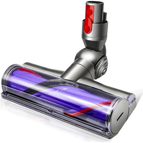 Bürstenkopf für Dyson V7 V8 V10 V11 V15, Turbinen-Bodendüse, ABS-Kunststoff, Nylon, Kohlefaser, für Hartböden und Teppiche (1/5)